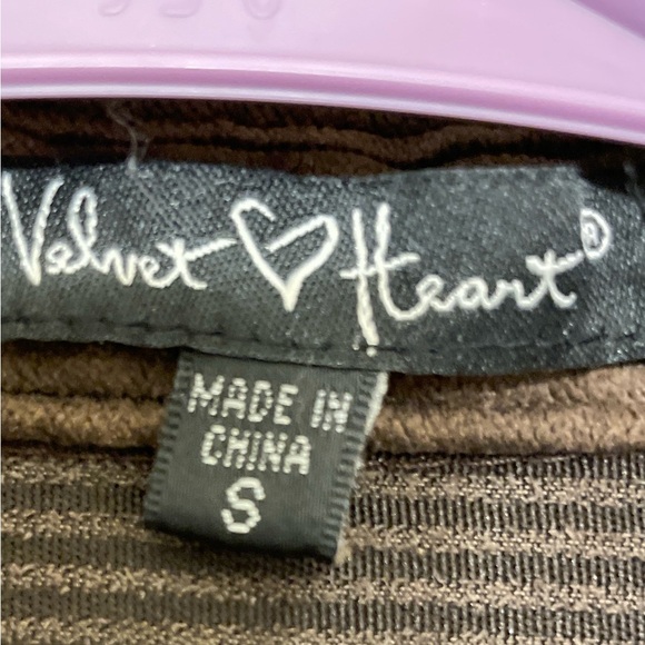 Velvet Heart Women's Brown Shirt Jacket Cottagecore 90’s Y2K Boho Sm - Picture 4 of 10